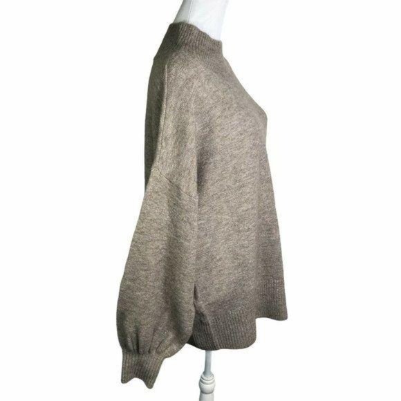 Vince Camuto Cabin Long Mutton Sleeve Mock Sweater - Picture 6 of 12